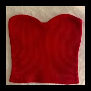 2 tube tops red/black